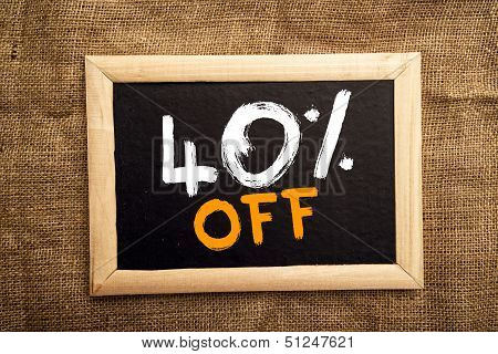 Fourty Percent Off