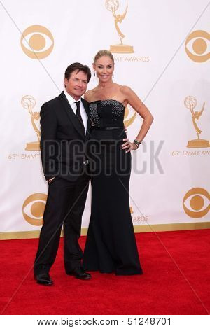 LOS ANGELES - SEP 22:  Michael J. Fox, Tracy Pollan at the  at Nokia Theater on September 22, 2013 in Los Angeles, CA
