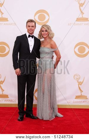 LOS ANGELES - SEP 22:  Derek Hough, Julianne Hough at the  at Nokia Theater on September 22, 2013 in Los Angeles, CA
