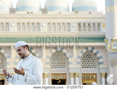 Portrait of Muslim Arabic man