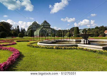 Palmenhaus At The Imperial Garden Of Schönbrunn