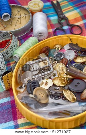 set of seamstress for needlework