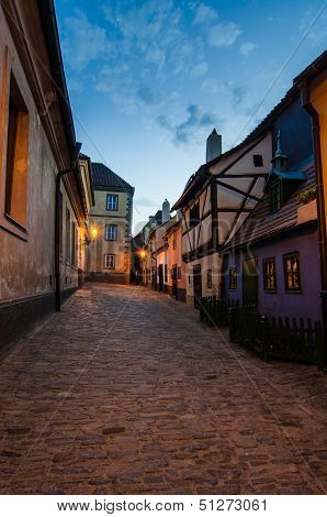 Little Medieval Houses On Golden Lane,praha