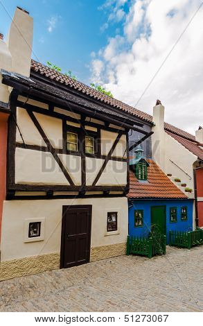 Little Medieval Houses On Golden Lane,praha