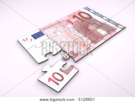 10 Euro Hinweis puzzle