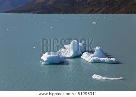 Icebergs At The Perito Moreno Glacier.