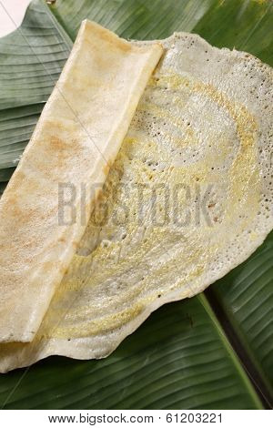 Egg Dosa is a thin crisp pancake from India