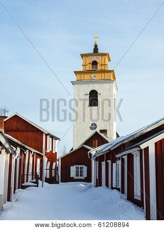 Church town, world heritage site in Sweden