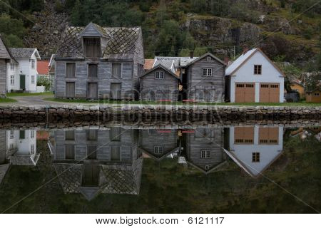 Village of Laerdalsoyri, Norway