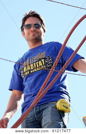 LOS ANGELES - MAR 8:  Dominic Zamprogna at the 5th Annual General Hospital Habitat for Humanity Fan Build Day at Private Location on March 8, 2014 in Lynwood, CA