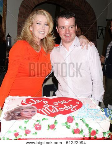 LOS ANGELES - MAR 4:  Melody Thomas Scott, Josh O'Connell at the Melody Thomas Scott Celebrates 35 Years at the 