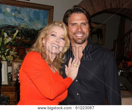 LOS ANGELES - MAR 4:  Melody Thomas Scott, Joshua Morrow at the Melody Thomas Scott Celebrates 35 Years at the 