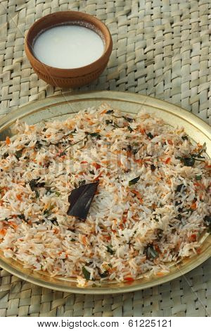 Biryani - An Indian rice dish with meat/vegetables
