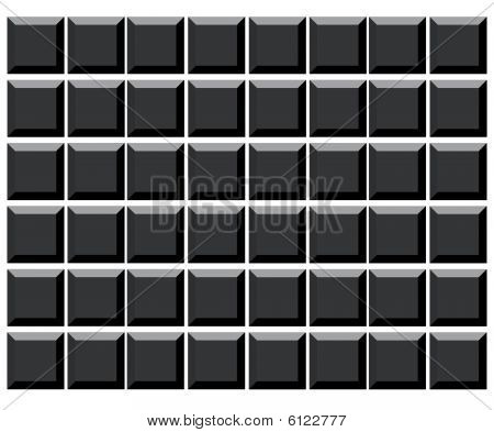 Teclas del teclado del ordenador en blanco