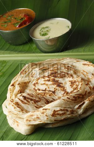 Kerala Paratha - a layered flatbread from Kerala