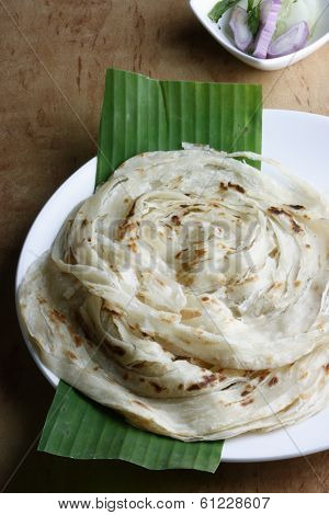 Kerala Paratha - a layered flatbread from Kerala