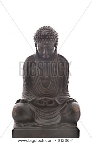 Â Chinese sitting Buddha isolated on white background