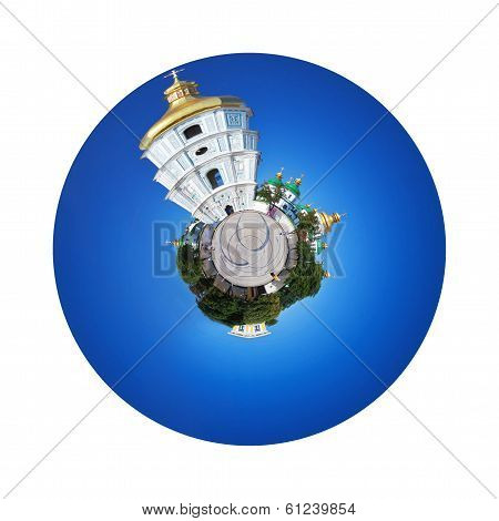 Bell Tower And Saint Sophia Cathedral In Kiev