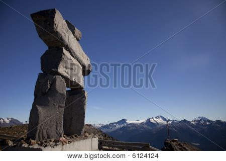 Inukshuk no topo de Whistler