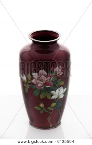 Wazon Porcelana japońska na białym tle