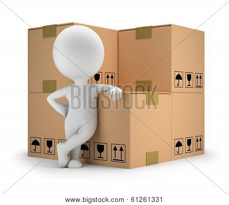 3D Small People - Delivery Goods