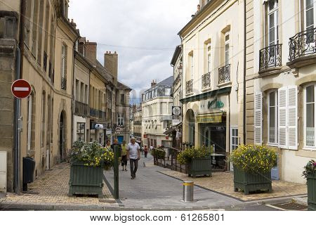 An Ancient Lane In The Historical Center Of Autun. Burgundy, France
