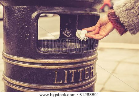 Throwing Something In The Litter