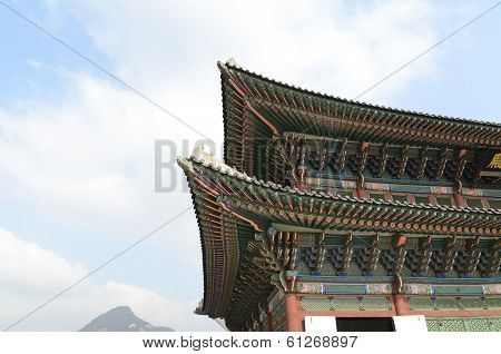 Korean Traditional Architecture Sky Roof