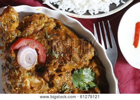 Sindhi chicken curry from India