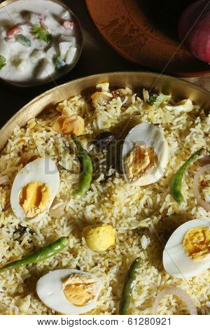 Hyderabadi egg biryani