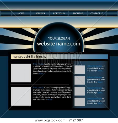 Modello di sito Web design