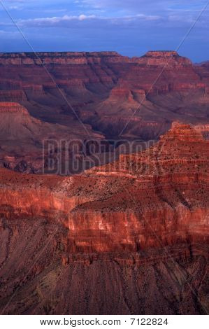 Grand canyon na zonsondergang