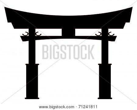 Tori Gate Silhouette