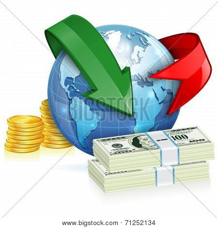 Global Money Transfer Concept