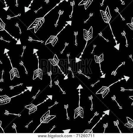seamless hipster arrow pattern