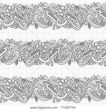 Doodle seamless pattern