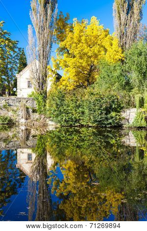 autumnal pond, Libochovice, Czech Republic