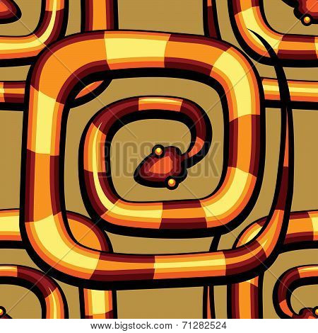 abstract serpent pattern