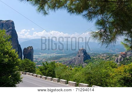 Greece, The Road In Meteora
