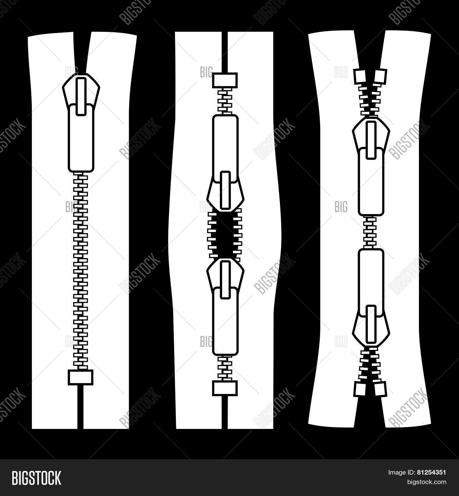 Zipper Types Vector Vector & Photo (Free Trial) Bigstock