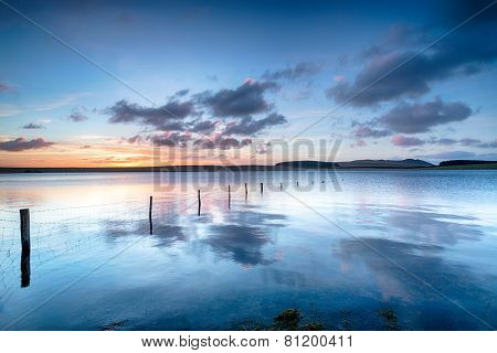 Sunrise Over The Crowdy Reservoir On Bodmin Moor