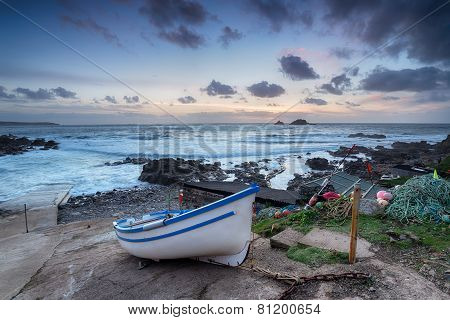 Fishing Boat On Cape Cornwall