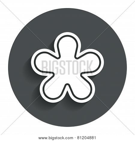 Asterisk footnote sign icon. Star symbol.