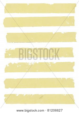 Set of horizontal sticky type