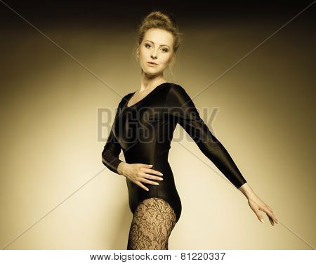 Graceful Woman Ballet Dancer