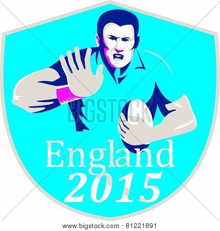 Rugby Player Fending England 2015 Shield