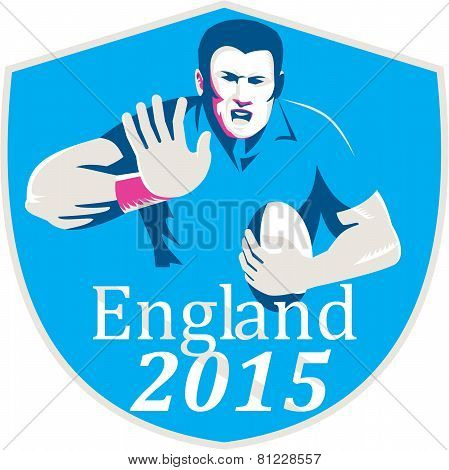 Rugby Player Fending England 2015 Shield