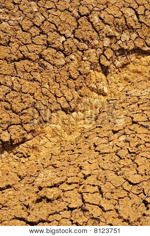Gebarsten droge grond textuur