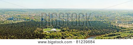 Vilnius City Capital Of Lithuania Aerial View