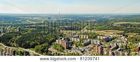 Vilnius City Capital Of Lithuania Aerial View